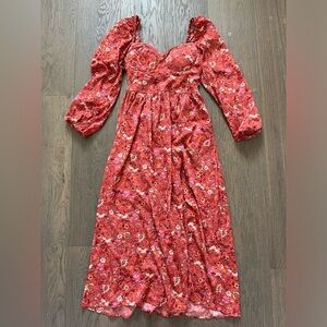 Long sleeve midi dress. Size S